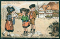 WWI WW1 French Propaganda Alsace Lorraine Lapina Marechaux cartolina XF9066 – fronte