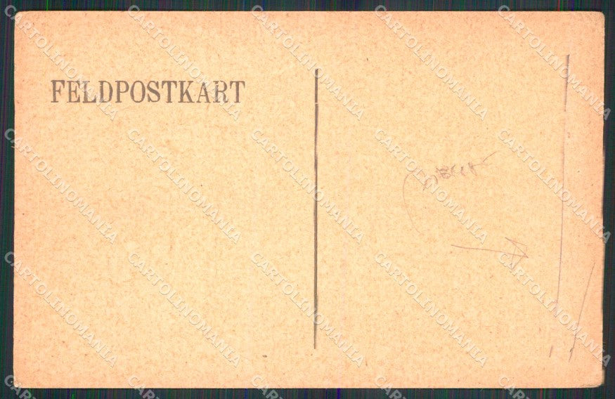 WWI WW1 German Propaganda Kustenwache in Belgien CREASED cartolina XF9067 – retro