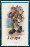 WWI WW1 French British Propaganda Soldier Donald McGill cartolina XF9077 – fronte