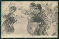 WWI WW1 French British Propaganda Anti German Ergé cartolina XF9079 – fronte