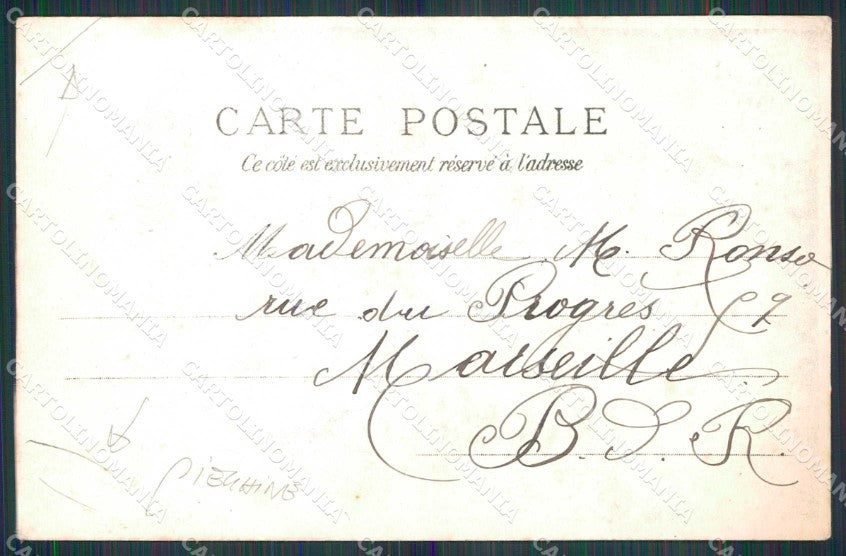 Militari Francia Cavalleria Lancieri F. Cerdet CREASED cartolina XF9085 – retro
