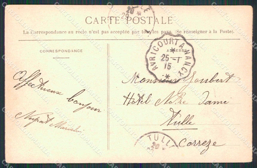 WWI WW1 French Propaganda Anti Kaiser Wilhelm II F. Ragot cartolina XF9088 – retro