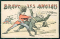 WWI WW1 French Propaganda Anti German Louis Boucher CREASES cp XF9089 – fronte