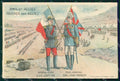 WWI WW1 French British Propaganda Joffre French Allies cartolina XF9091 – fronte