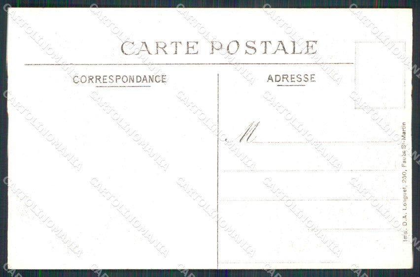 WWI WW1 French Propaganda Anti German S. C. cartolina XF9097 – retro