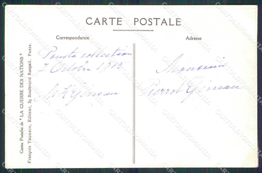 WWI WW1 French Propaganda Children L. Tanquerey cartolina XF9101 – retro