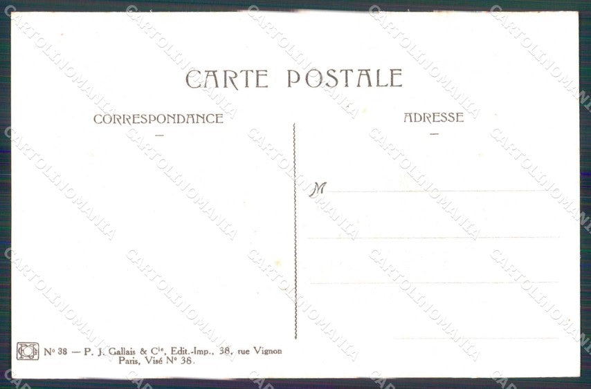 WWI WW1 French Propaganda Anti German Zeppelin Zislin cartolina XF9107 – retro
