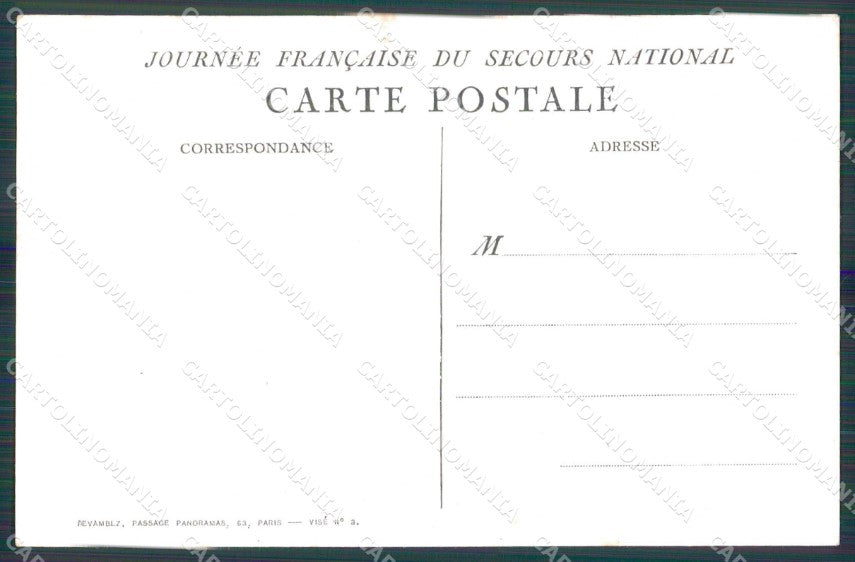 France Journée Française du Secours National cartolina XF9126 – retro