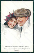 Artist Signed Romantic Couple F. Spurgin cartolina XF9134 – fronte