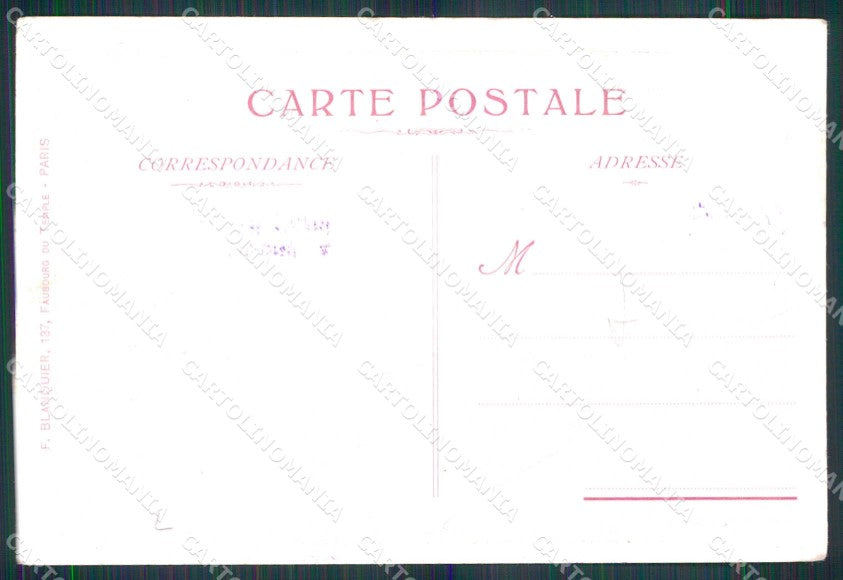 WWI WW1 French Propaganda Alleati Bersaglieri CREASED cartolina XF9139 – retro
