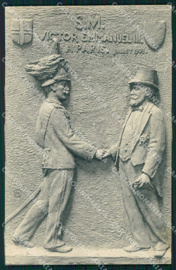 Politica Francia Italia Loubet Savoia P. Gibellini cartolina XF9155 – fronte