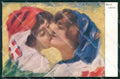WWI WW1 Italian Propaganda Lady Child Flag D. Perissinotti cartolina XF9163 – fronte