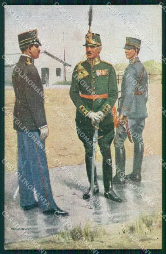 Military Soldiers Royal Dutch Army Van Oorschot 5 cartolina XF9175 – fronte
