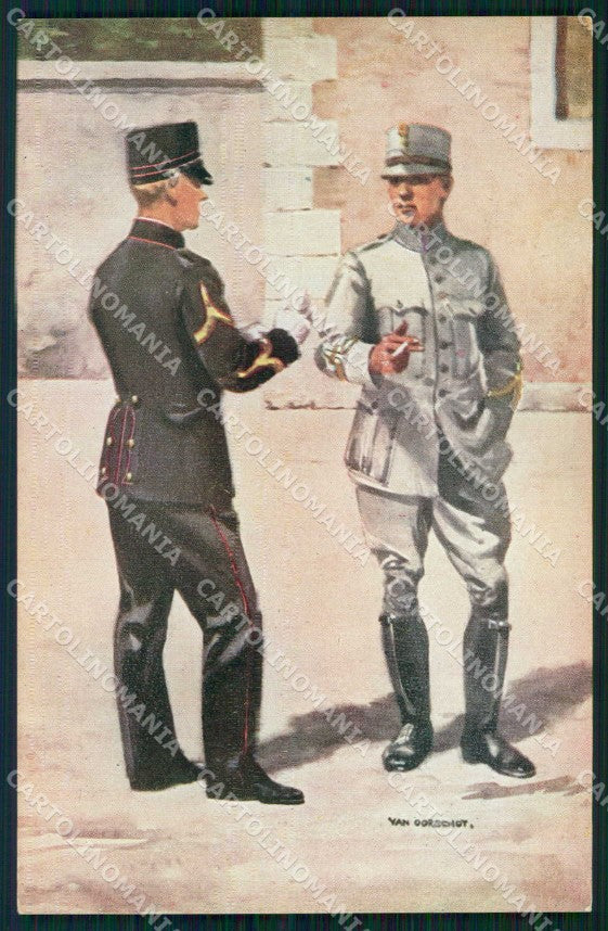 Military Soldiers Royal Dutch Army Van Oorschot 8 cartolina XF9178 – fronte