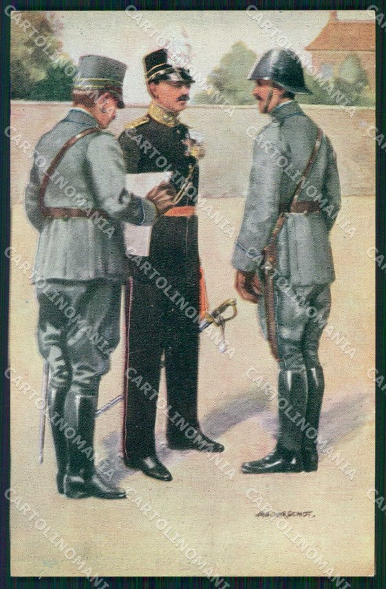 Military Soldiers Royal Dutch Army Van Oorschot 9 cartolina XF9179 – fronte