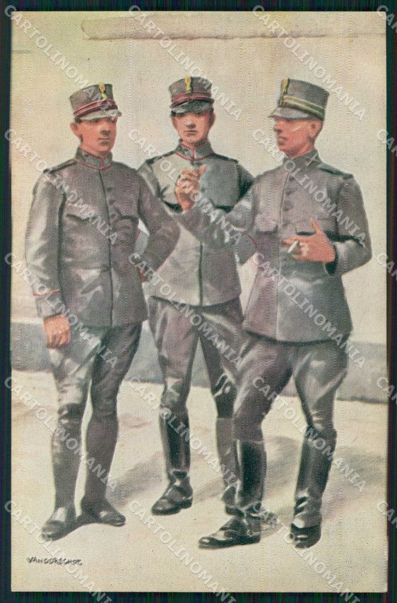 Military Soldiers Royal Dutch Army Van Oorschot 17 cartolina XF9183 – fronte
