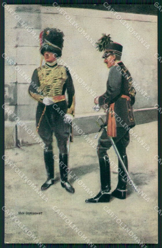 Military Soldiers Royal Dutch Army Van Oorschot 20 cartolina XF9184 – fronte