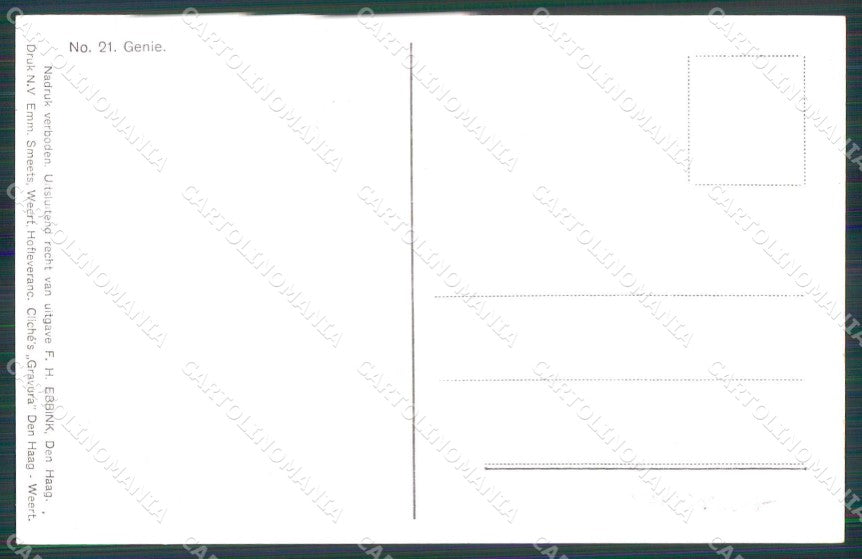 Military Soldiers Royal Dutch Army Van Oorschot 21 cartolina XF9185 – retro