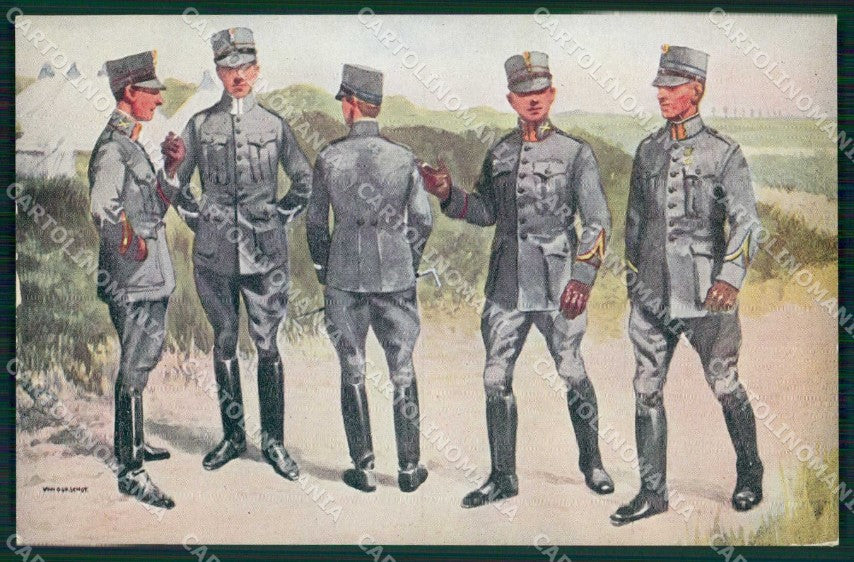 Military Soldiers Royal Dutch Army Van Oorschot 25 cartolina XF9189 – fronte