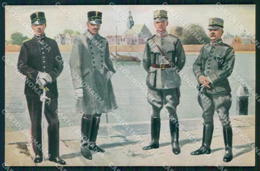 Military Soldiers Royal Dutch Army Van Oorschot 19 cartolina XF9190 – fronte