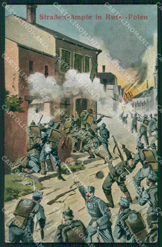 WWI WW1 Propaganda Russia Poland Soldier cartolina XF9195 – fronte