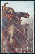 WWI WW1 Italian Propaganda Cavalleria Lancieri Pagnotta cartolina XF9201 – fronte