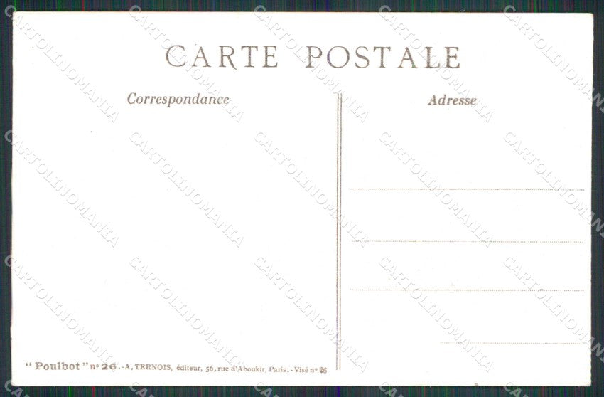 WWI WW1 French Propaganda Francisque Poulbot 26 cartolina XF9217 – retro