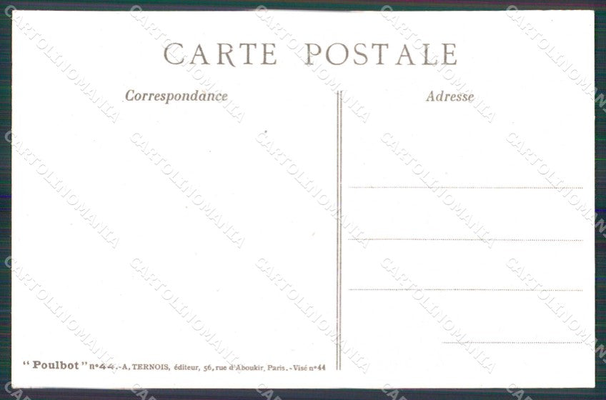 WWI WW1 French Propaganda Francisque Poulbot 44 cartolina XF9221 – retro