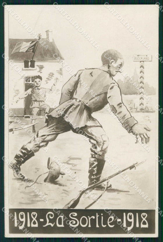 WWI WW1 Belgian Propaganda Anti German Foto cartolina XF9275 – fronte