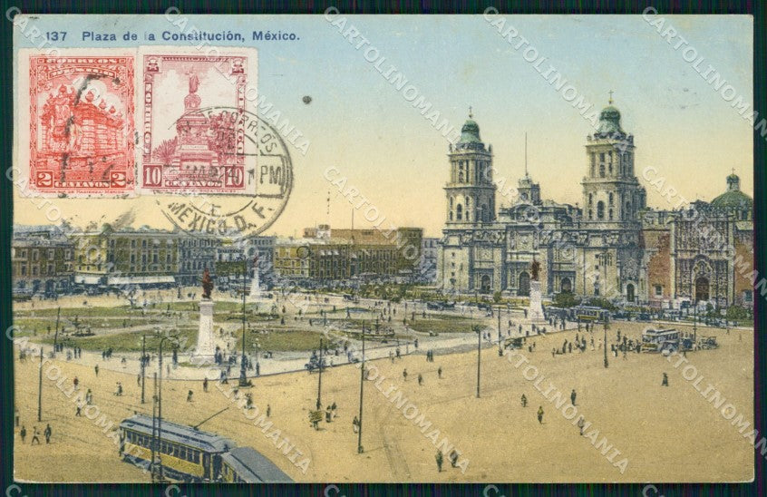 Mexico City Plaza de la Costitucion postcard XP0059 – fronte