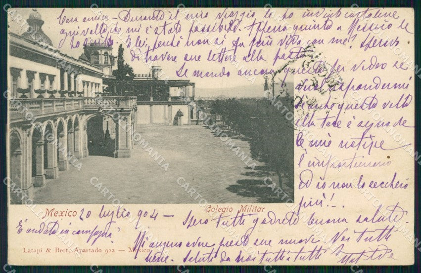 Mexico City Colegio Militar postcard XP0060 – fronte