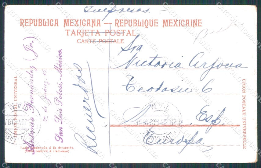 Mexico City El Correo postcard XP0067 – retro
