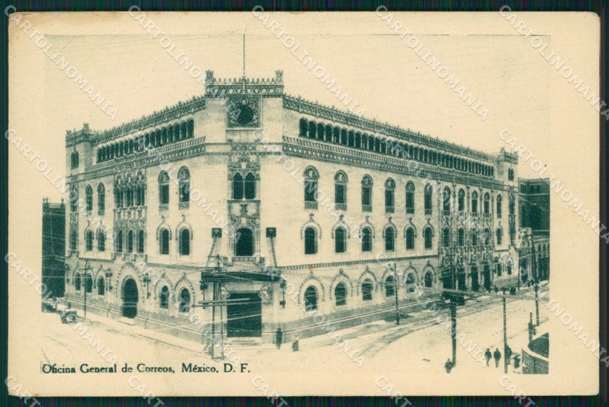 Mexico City Oficina General de Correos postcard XP0071 – fronte