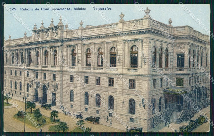 Mexico City Palacio de Comunicaciones Telegrafos postcard XP0073 – fronte
