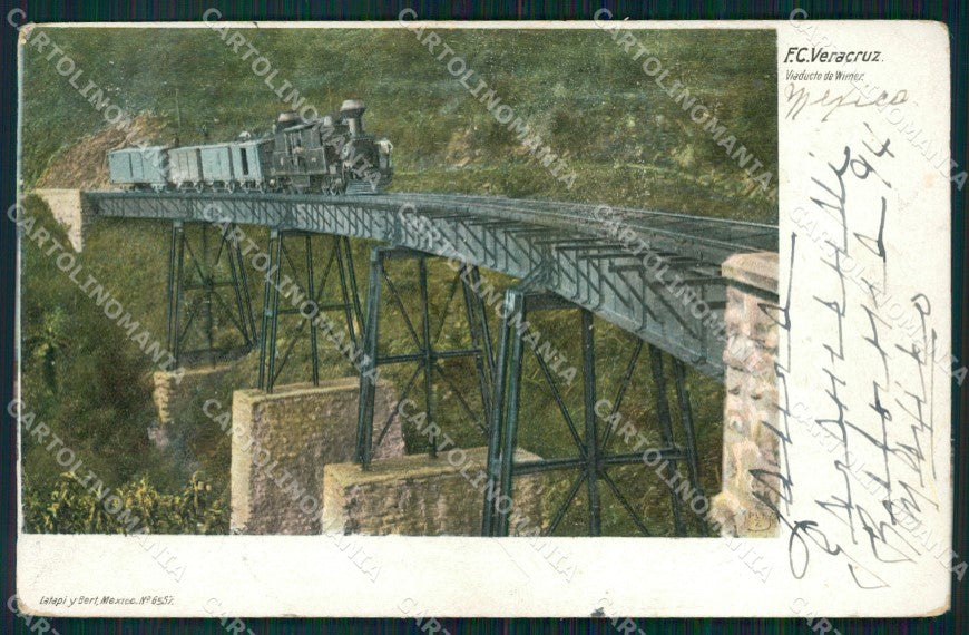 Mexico Veracruz Viaducto de Wimer postcard XP0116 – fronte