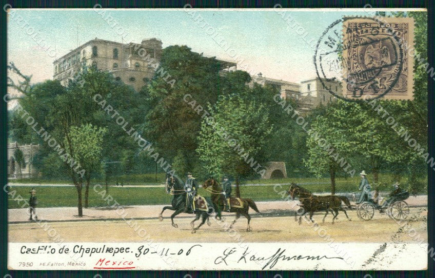 Mexico Chapultepec Castillo postcard XP0144 – fronte