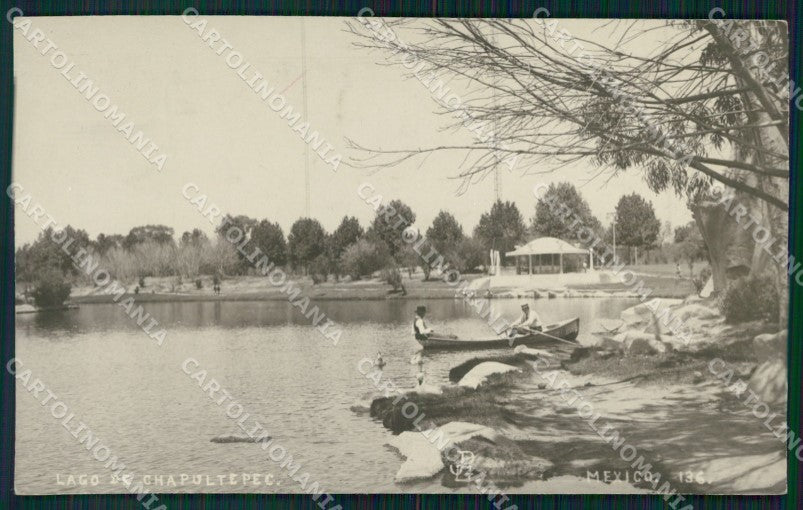 Mexico Chapultepec Lago RPPC postcard XP0145 – fronte