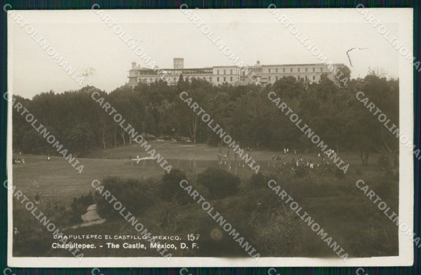 Mexico Chapultepec Castillo RPPC postcard XP0146 – fronte