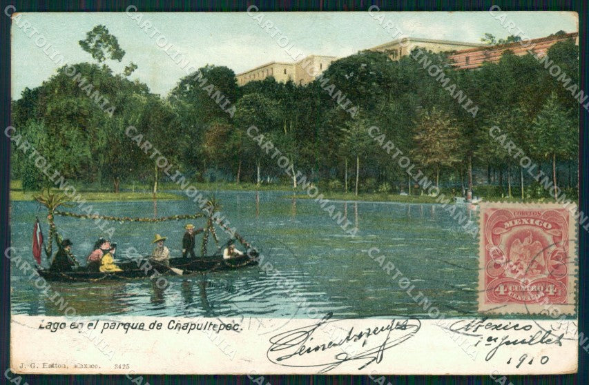 Mexico Chapultepec Lago en el Parque postcard XP0147 – fronte