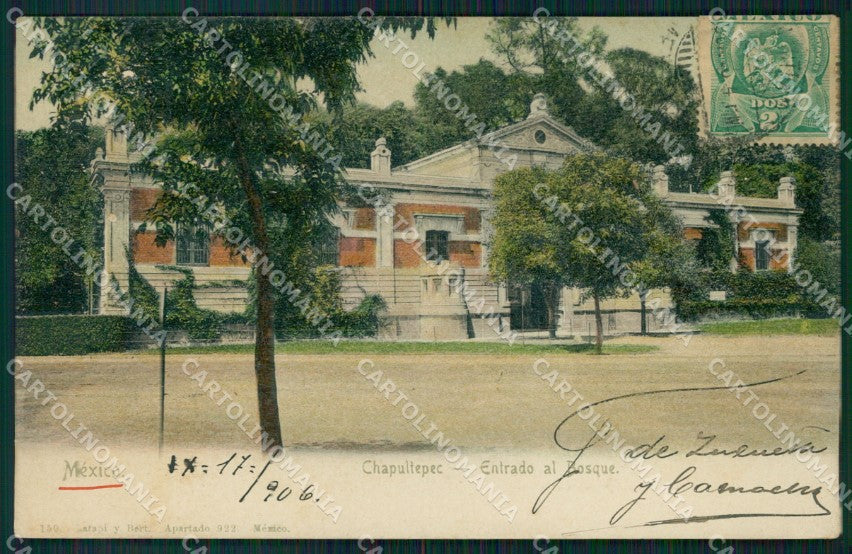 Mexico Chapultepec Entrado al Bosque postcard XP0151 – fronte