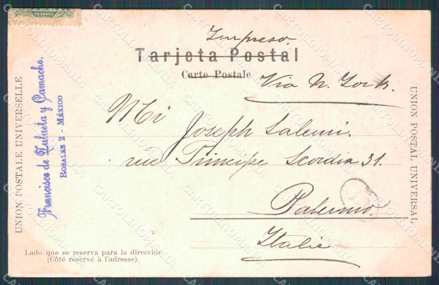 Mexico Chapultepec Entrado al Bosque postcard XP0151 – retro