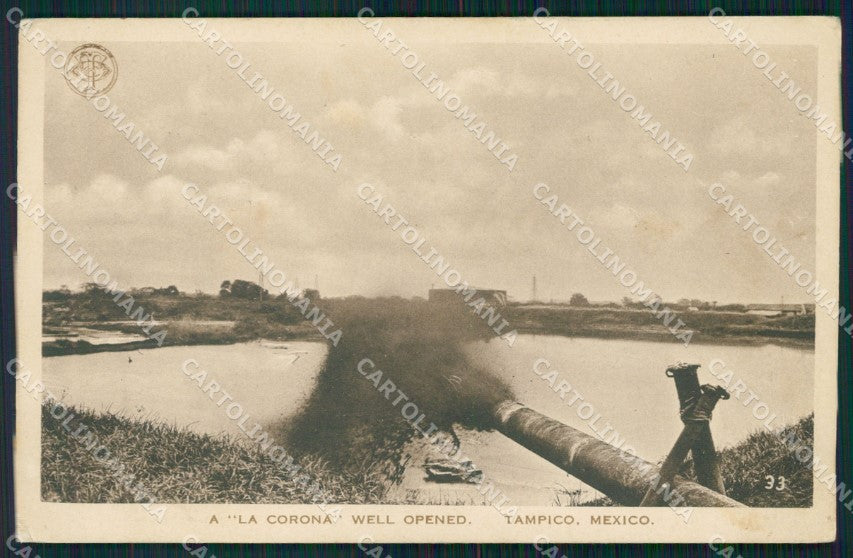 Mexico Tampico La Corona Well Opened postcard XP0160 – fronte