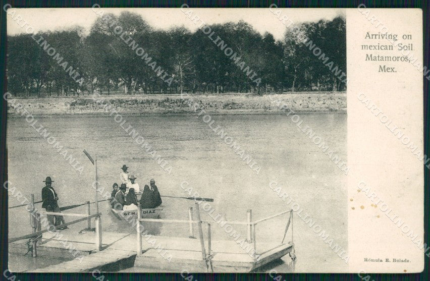 Mexico Matamoros Arriving on Mexican Soil postcard XP0170 – fronte