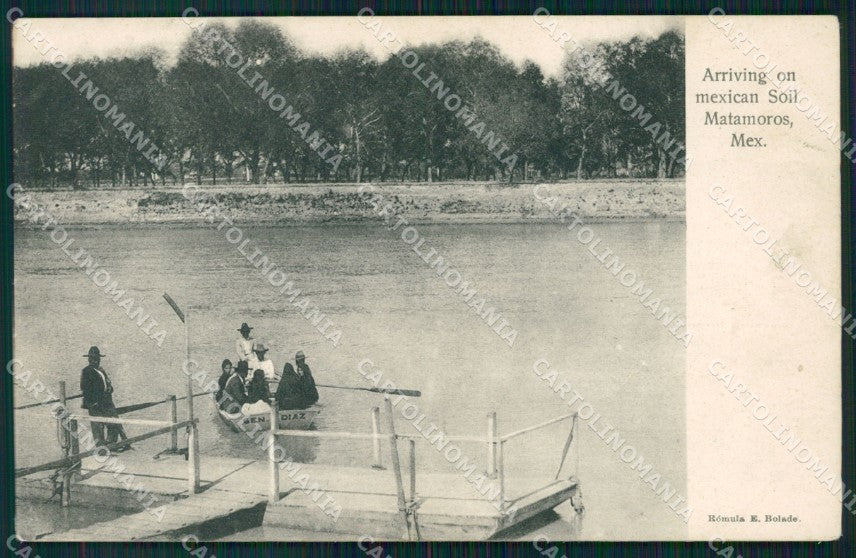Mexico Matamoros Arriving on Mexican Soil postcard XP0171 – fronte