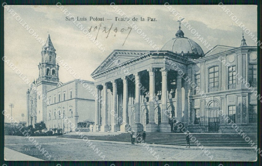 Mexico San Luis Potosi Teatro de la Paz postcard XP0219 – fronte