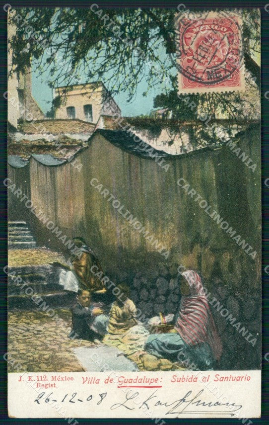 Mexico Guadalupe Subida al Santuario postcard XP0236 – fronte
