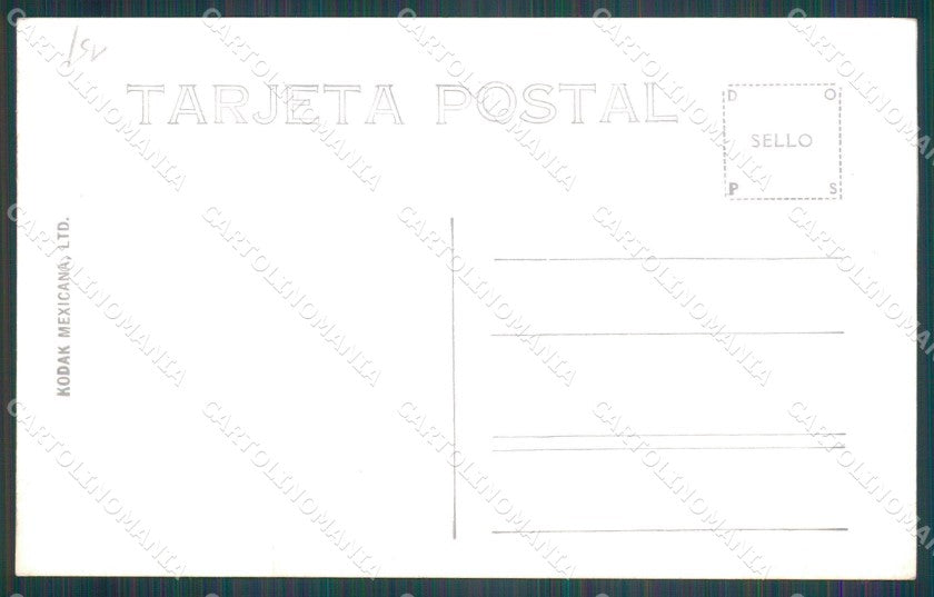 Mexico Juarez Puente International Reforma RPPC postcard XP0260 – retro