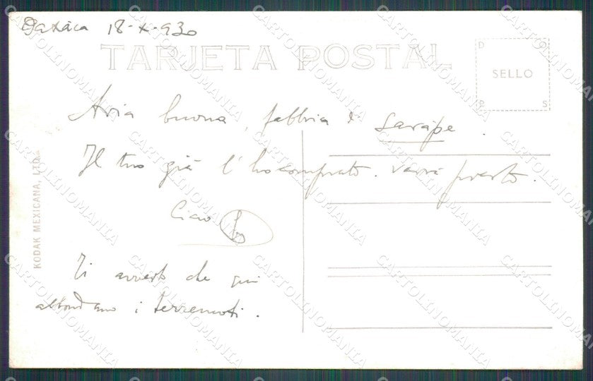 Mexico Oaxaca RPPC postcard XP0270 – retro