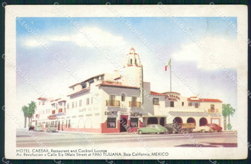 Mexico Tijuana Hotel Caesar postcard XP0277 – fronte