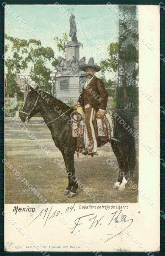 Mexico Types Ethnic Caballero en Traje de Charro postcard XP0309 – fronte